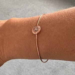 Ted Baker Rose Gold Bracelet with Crystal Accent